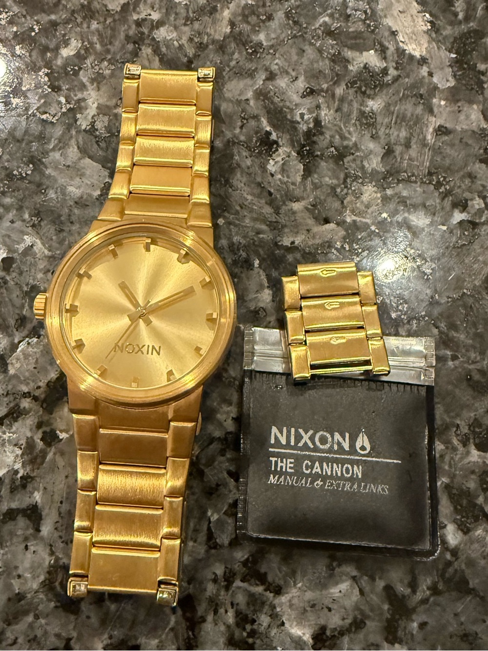 Nixon The Cannon Gold Men's Bracelet Watch